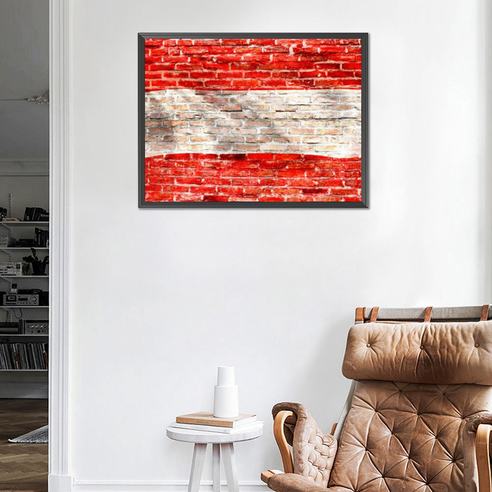 National Flag - Full Round Drill Diamond Painting 40*30CM