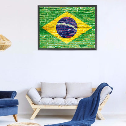 National Flag - Full Round Drill Diamond Painting 40*30CM