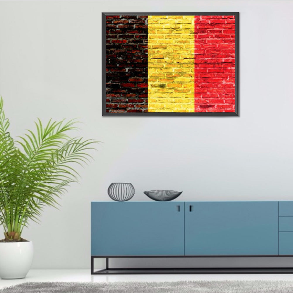 National Flag - Full Round Drill Diamond Painting 40*30CM