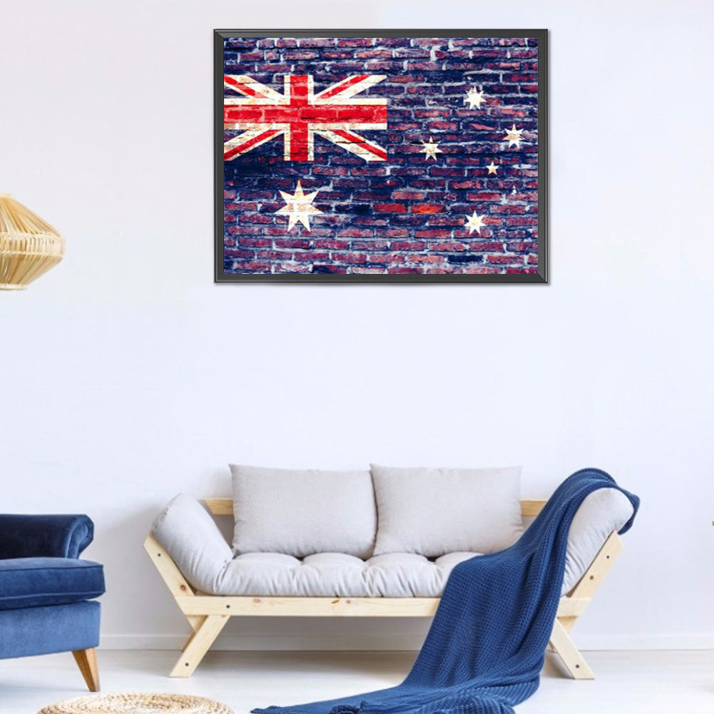 National Flag - Full Round Drill Diamond Painting 40*30CM