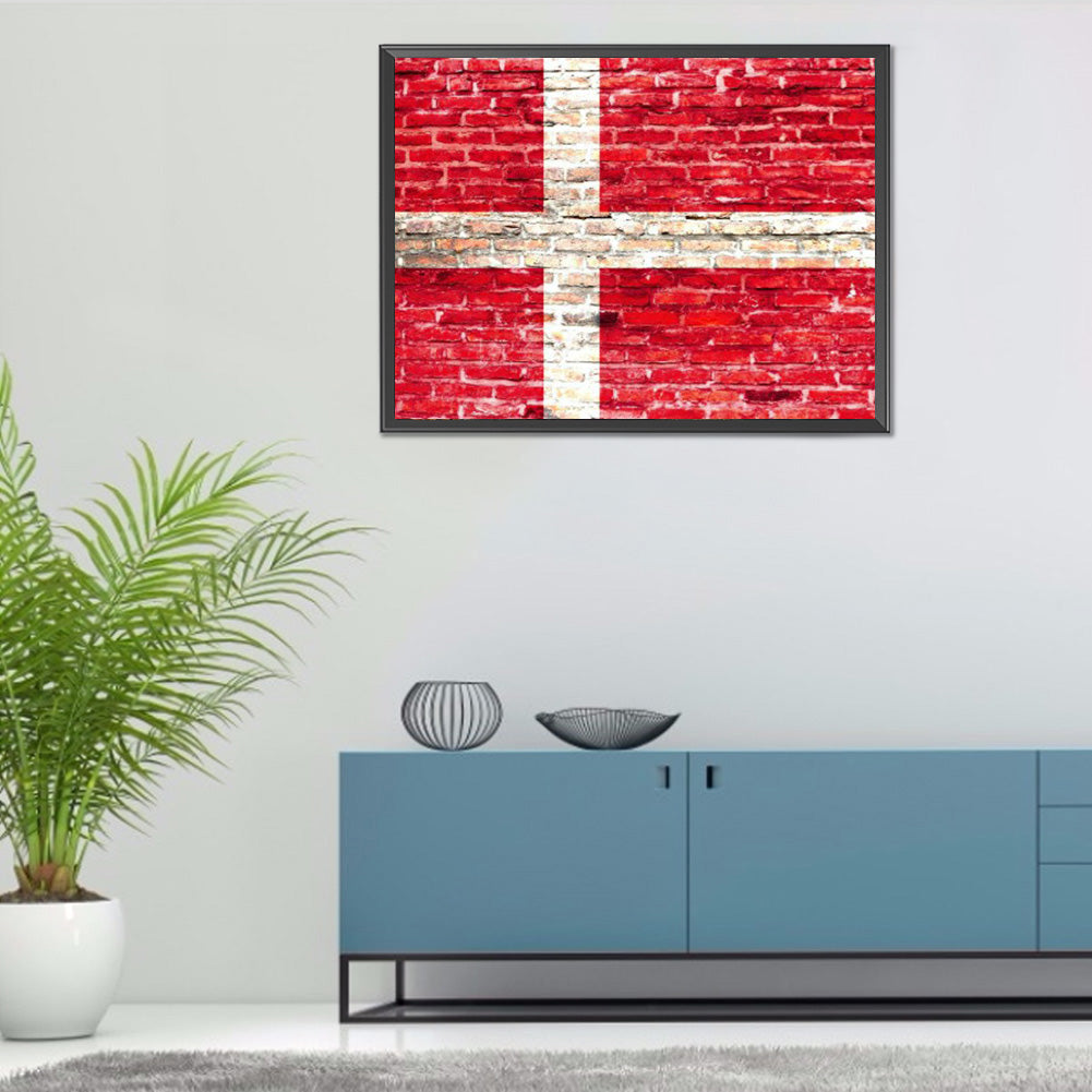 National Flag - Full Round Drill Diamond Painting 40*30CM