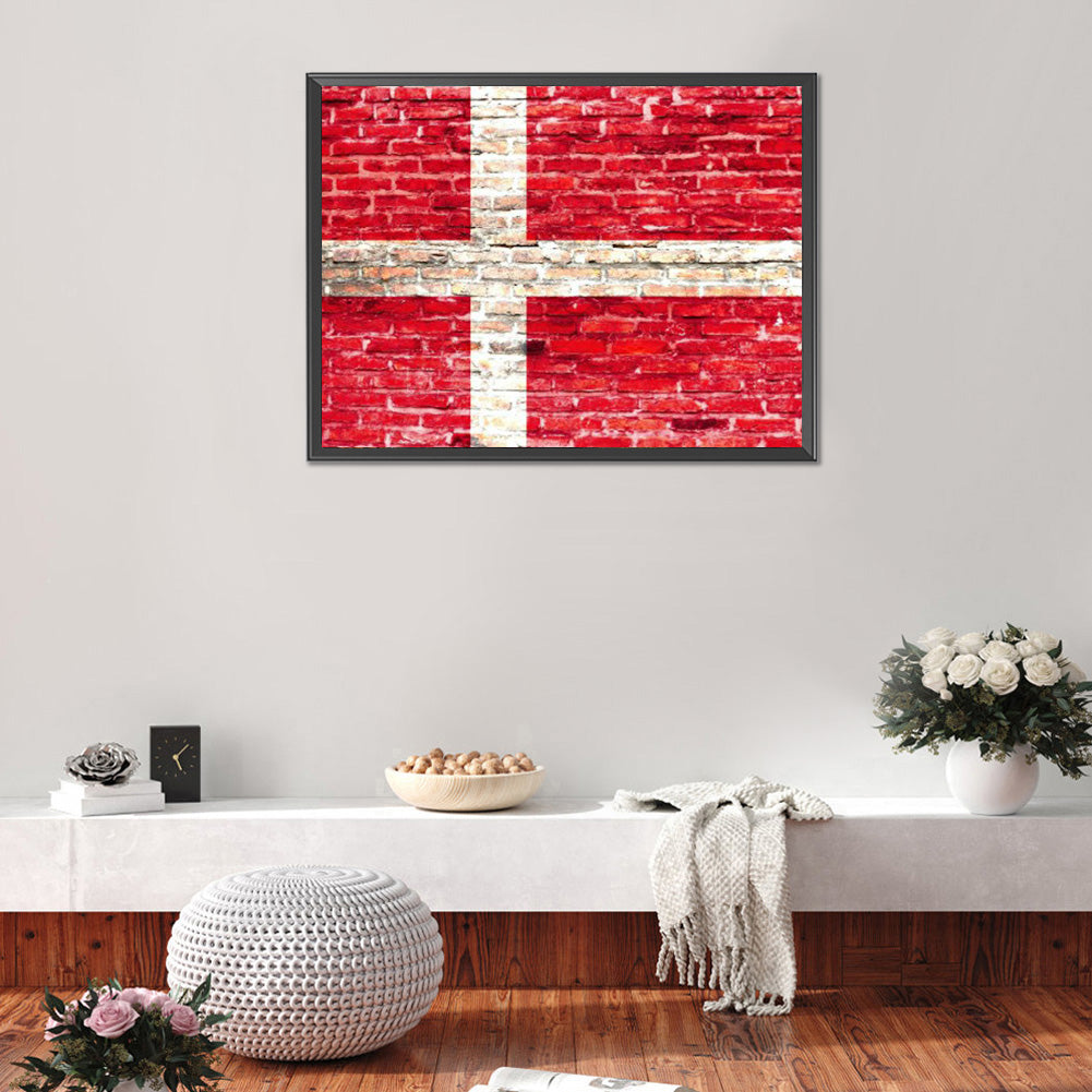 National Flag - Full Round Drill Diamond Painting 40*30CM