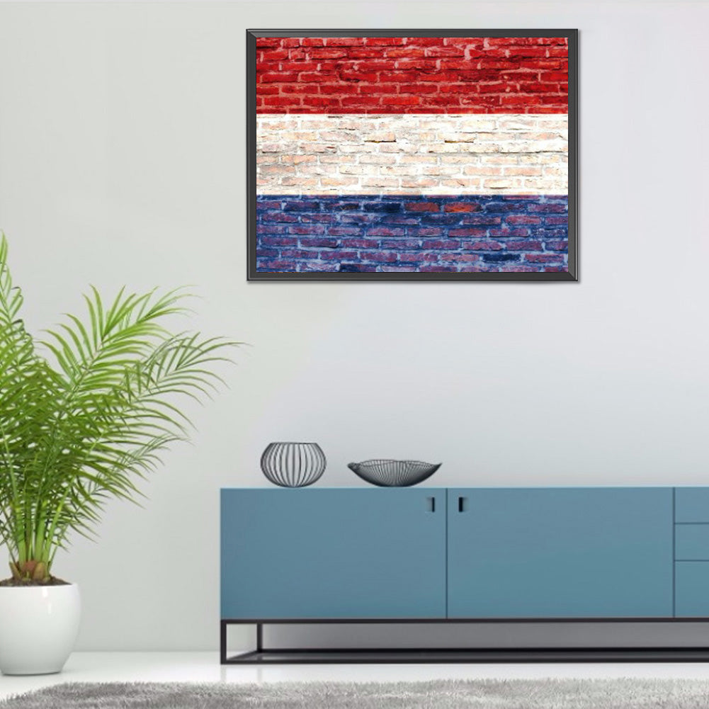 National Flag - Full Round Drill Diamond Painting 40*30CM