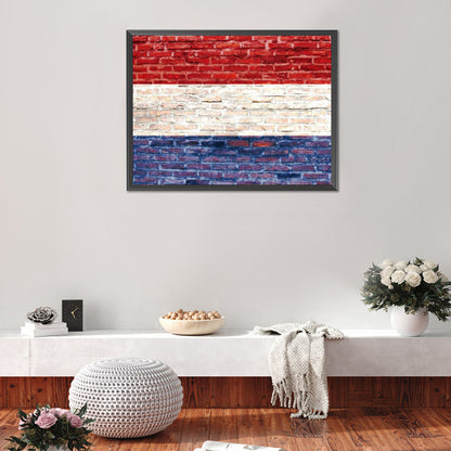 National Flag - Full Round Drill Diamond Painting 40*30CM