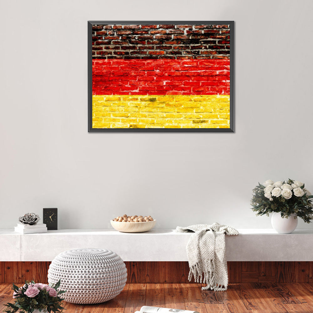 National Flag - Full Round Drill Diamond Painting 40*30CM