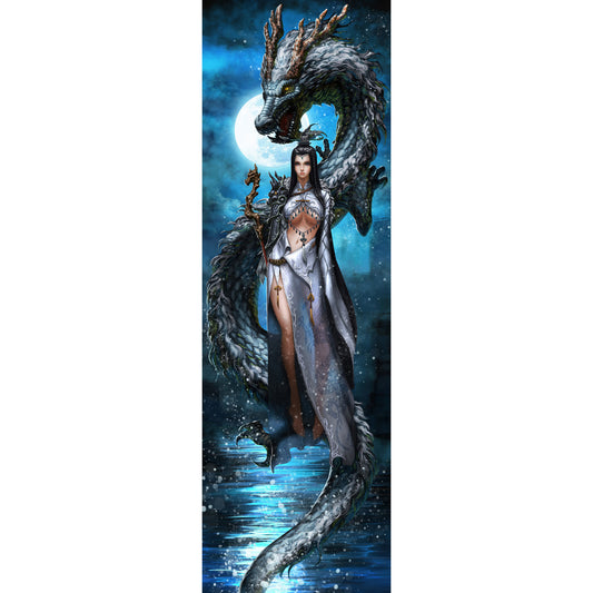 Dragon And Goddess - Full Round Drill Diamond Painting 35*110CM