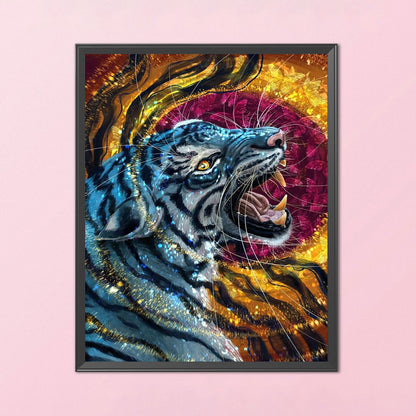 Golden Tiger - 11CT Stamped Cross Stitch 40*55CM