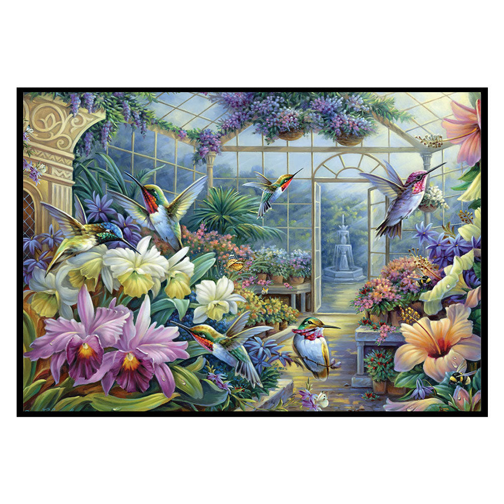 Hummingbirds And Gardens - 11CT Stamped Cross Stitch 60*45CM