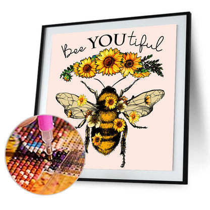 Bee - Full Round Drill Diamond Painting 30*30CM