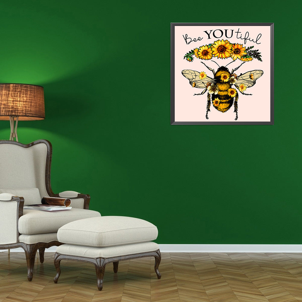 Bee - Full Round Drill Diamond Painting 30*30CM