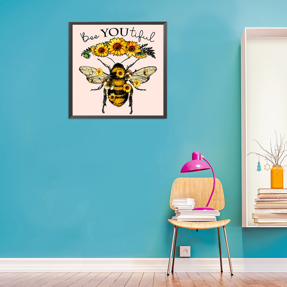 Bee - Full Round Drill Diamond Painting 30*30CM