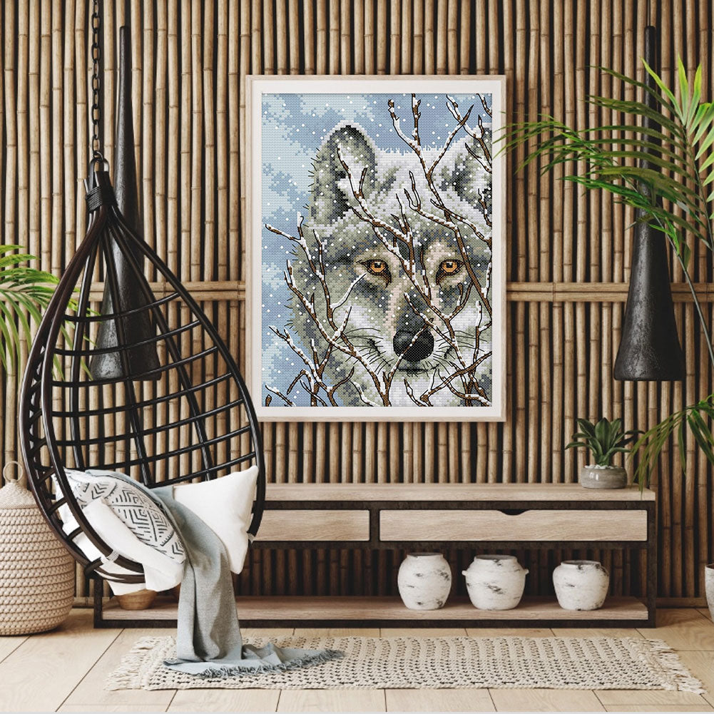 Wolf Three - 11CT Counted Cross Stitch 27*39CM