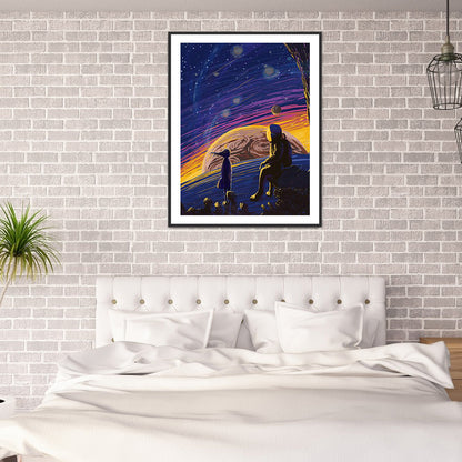 Galaxy Star Series - Full Round Drill Diamond Painting 30*40CM