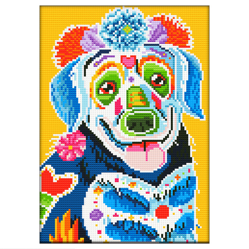 Flower Puppy - Full Round Drill Diamond Painting 30*40CM