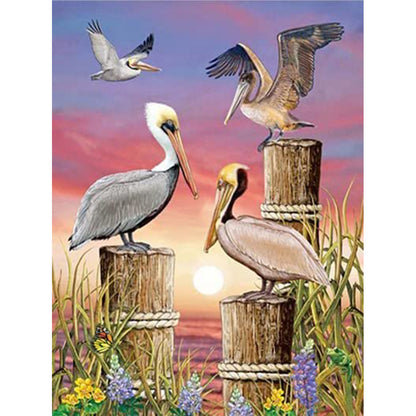 Seagull - Full Round Drill Diamond Painting 30*40CM