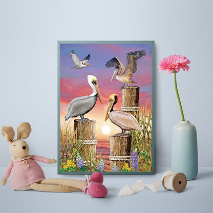 Seagull - Full Round Drill Diamond Painting 30*40CM