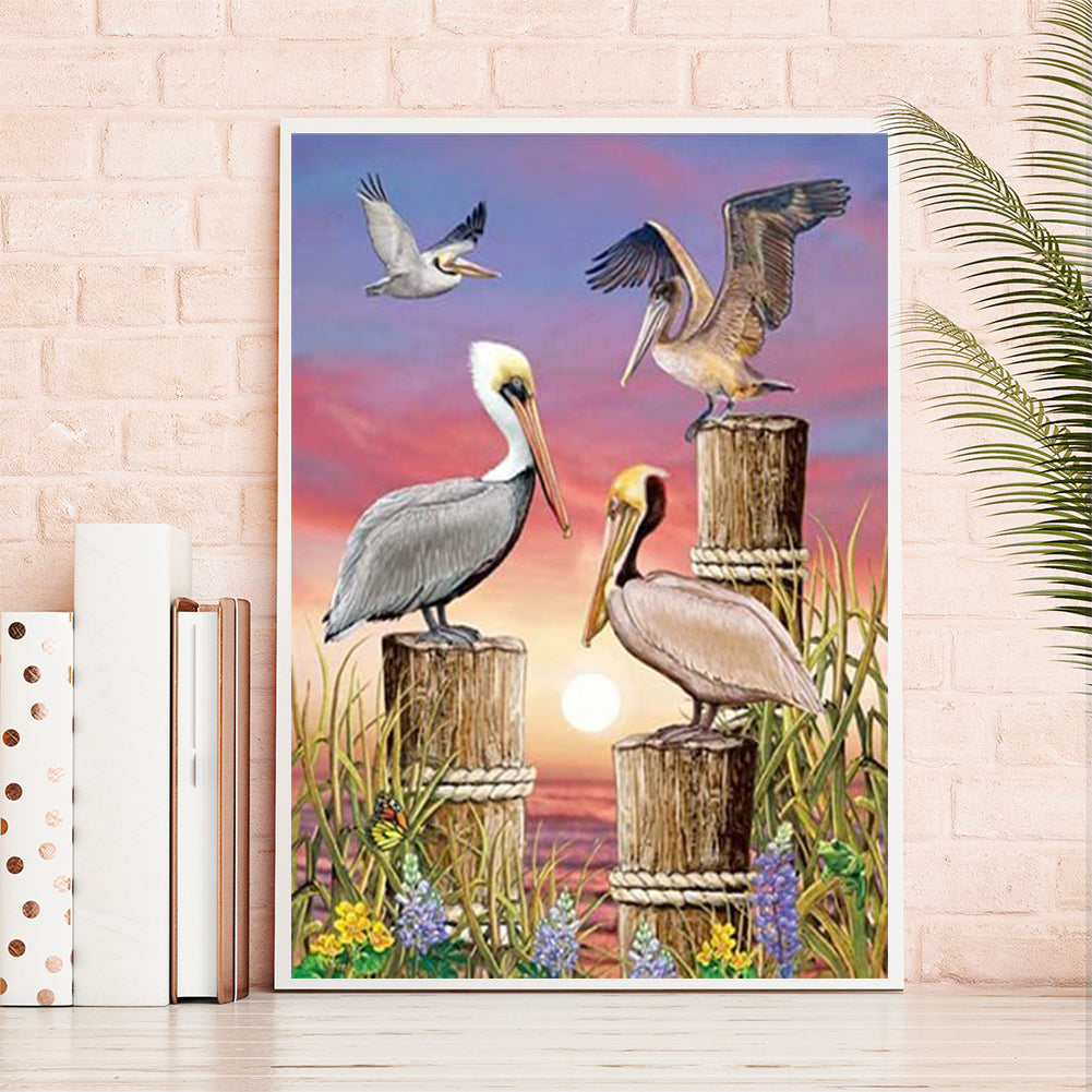 Seagull - Full Round Drill Diamond Painting 30*40CM