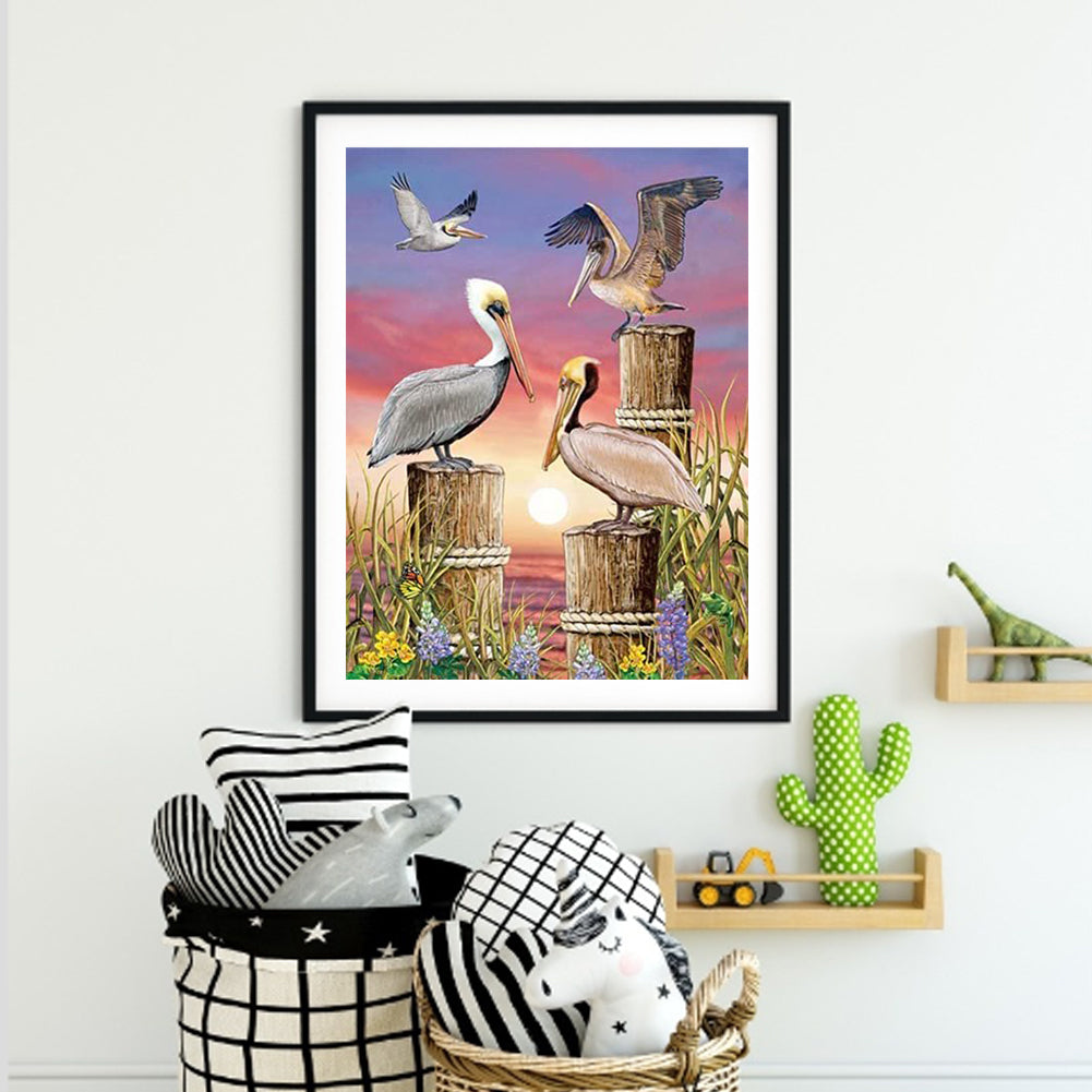 Seagull - Full Round Drill Diamond Painting 30*40CM