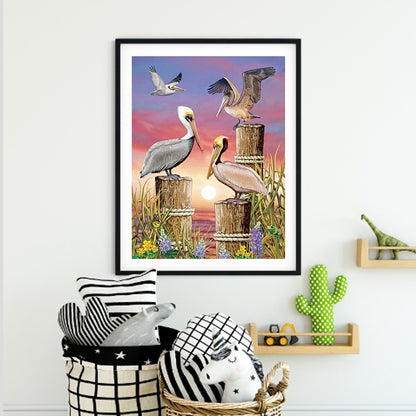 Seagull - Full Round Drill Diamond Painting 30*40CM