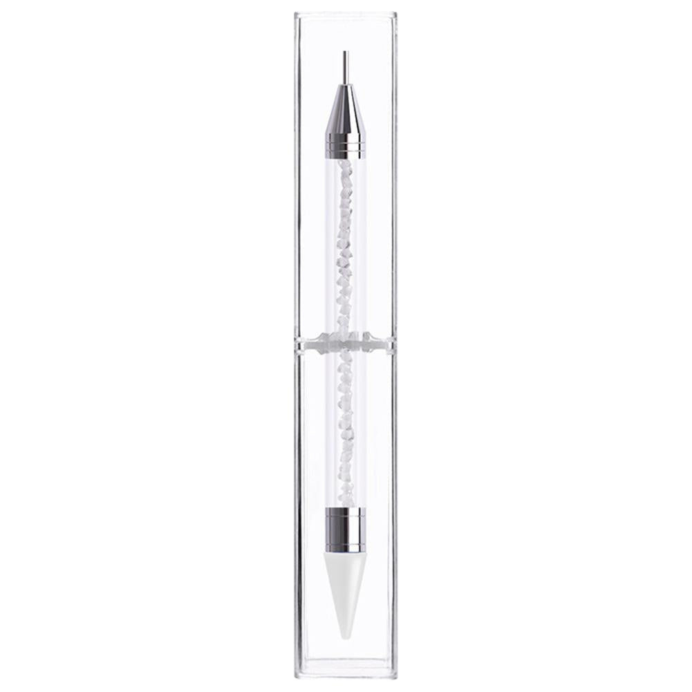 Dual Heads Dotting Wax Pen Point Drill Picker Nail Art Studs Dotter