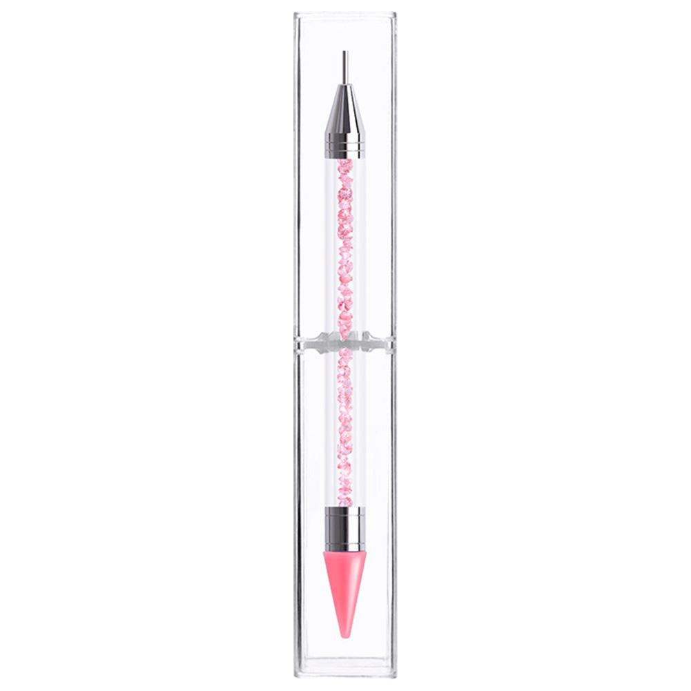 Dual Heads Dotting Wax Pen Point Drill Picker Nail Art Studs Dotter