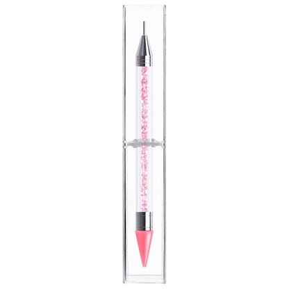 Dual Heads Dotting Wax Pen Point Drill Picker Nail Art Studs Dotter