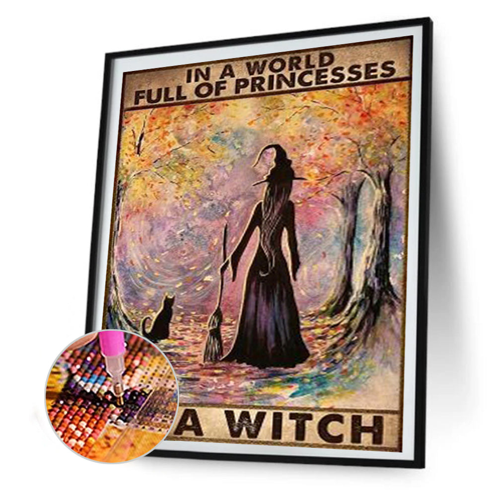 Witch - Full Square Drill Diamond Painting 40*50CM