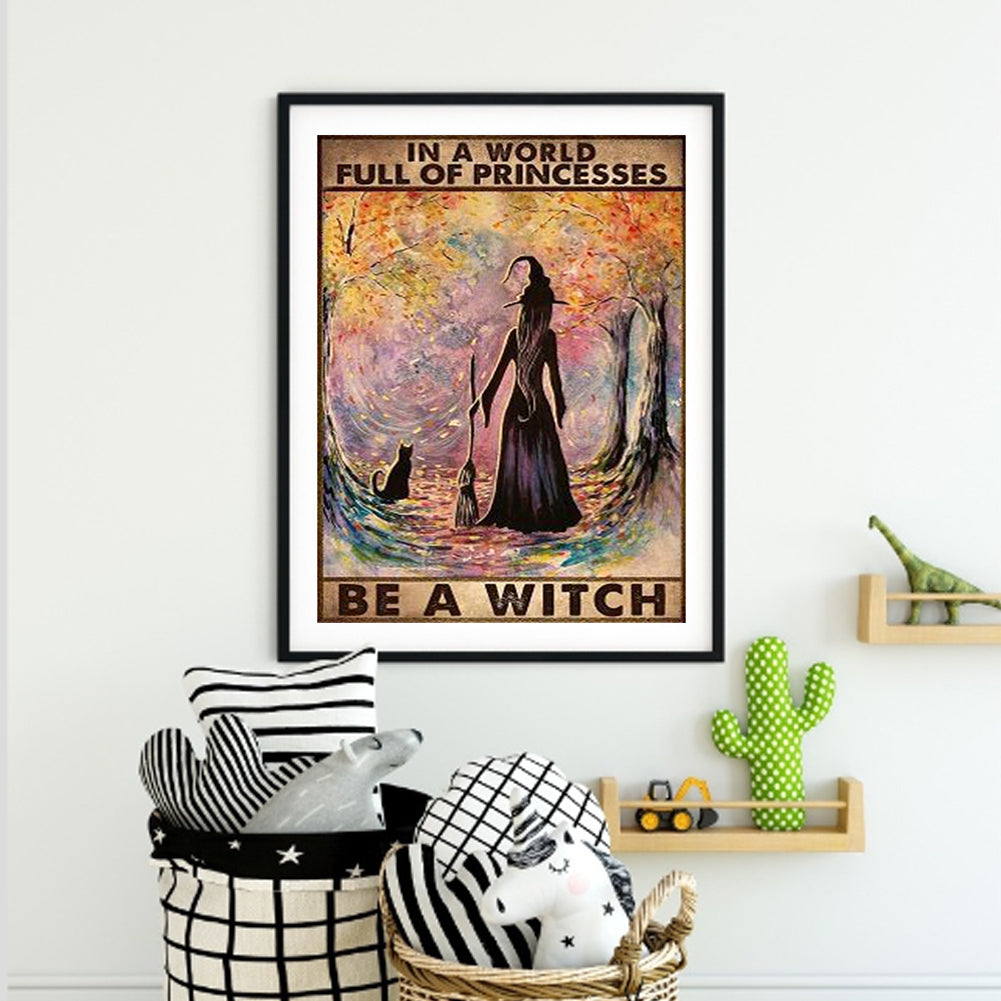 Witch - Full Square Drill Diamond Painting 40*50CM