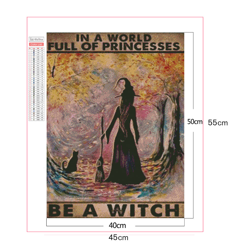 Witch - Full Square Drill Diamond Painting 40*50CM