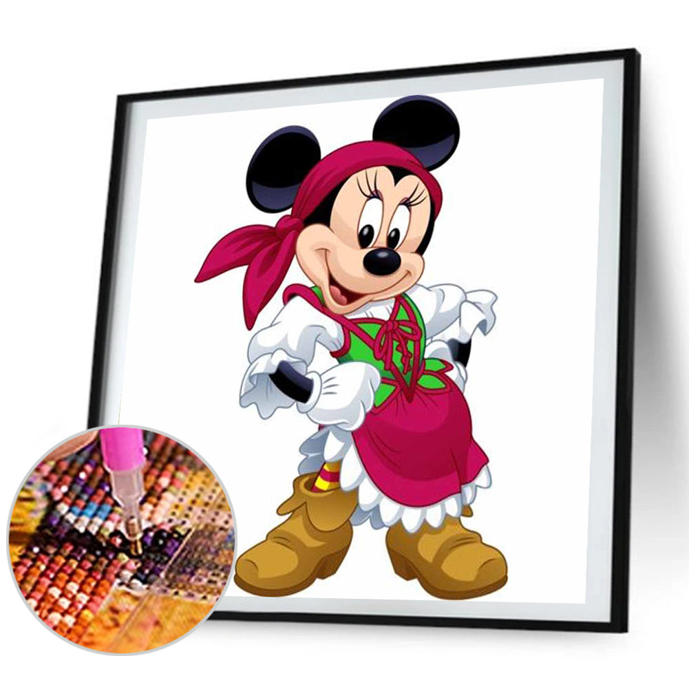 Mickey Mouse - Full Round Drill Diamond Painting 30*30CM