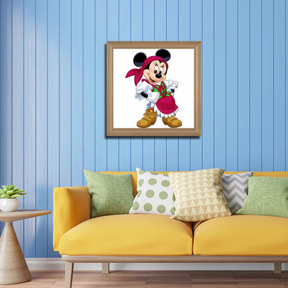 Mickey Mouse - Full Round Drill Diamond Painting 30*30CM