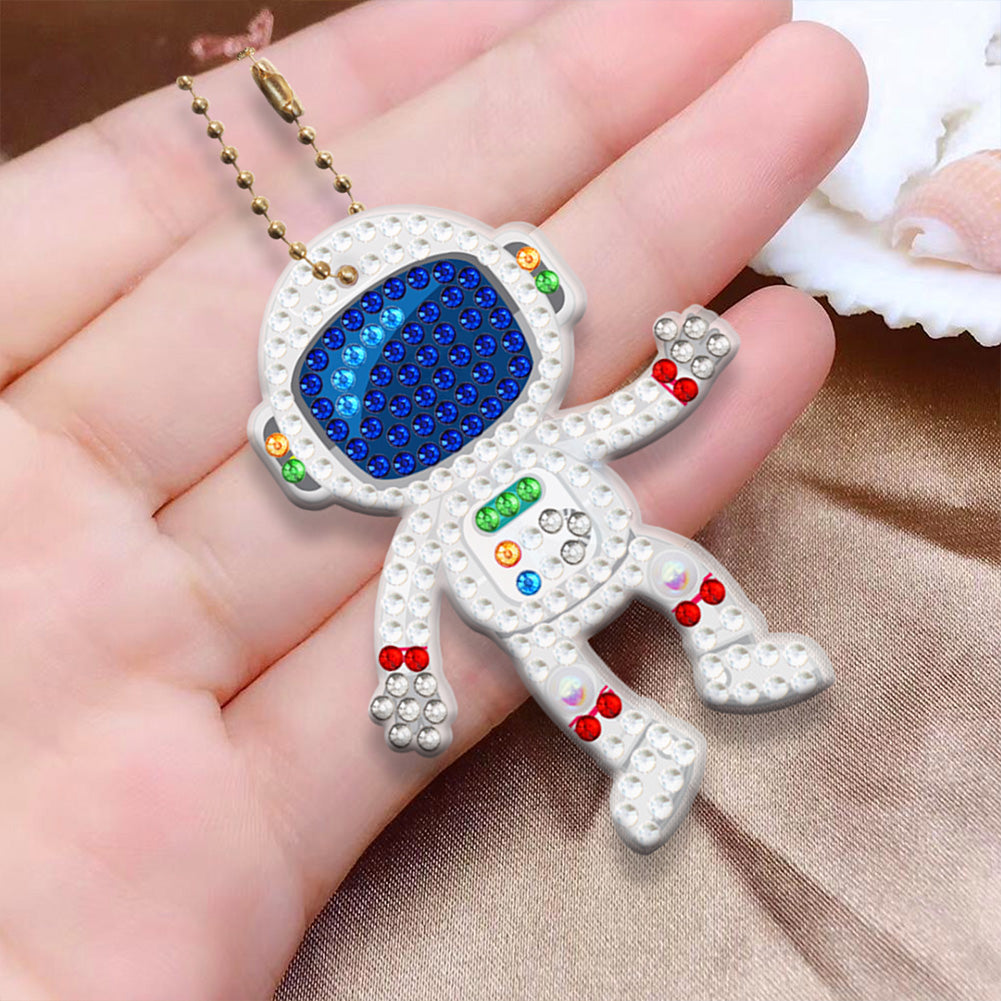 5pcs Diamond Painting Keychain DIY Special-shaped Drill Key Ring Pendants