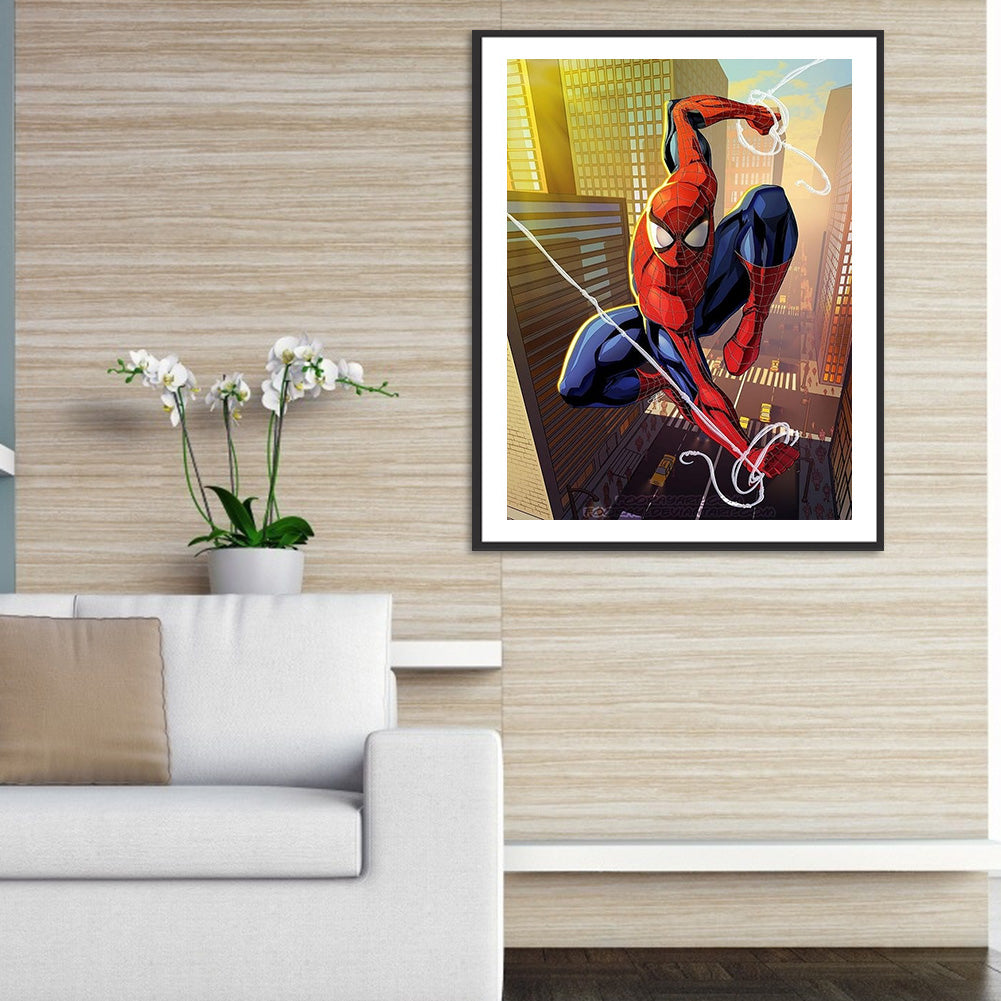 Spiderman - Full Round Drill Diamond Painting 30*40CM