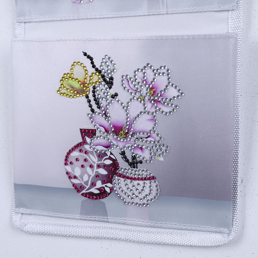 Wall Door Hanging Storage Bag DIY Diamond Painting 3 Pockets Home Organizer