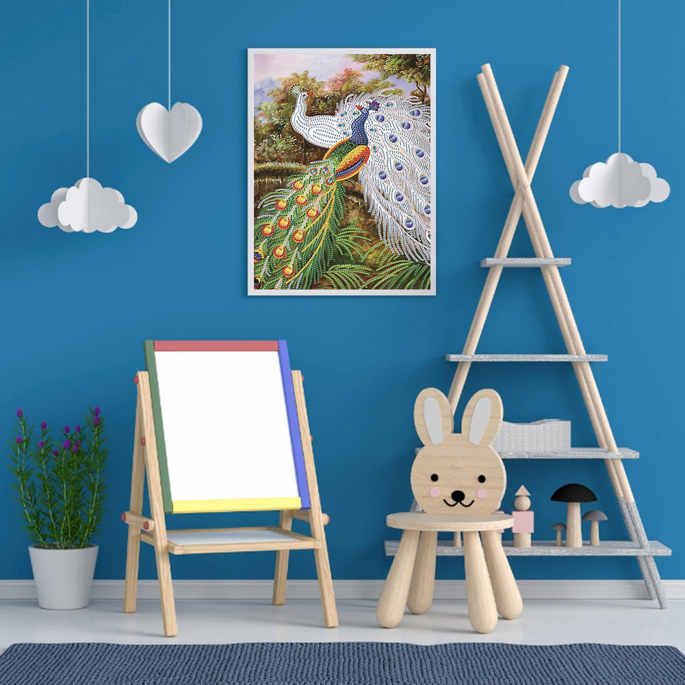 Peacock - Special Shaped Drill Diamond Paiting 30*40CM