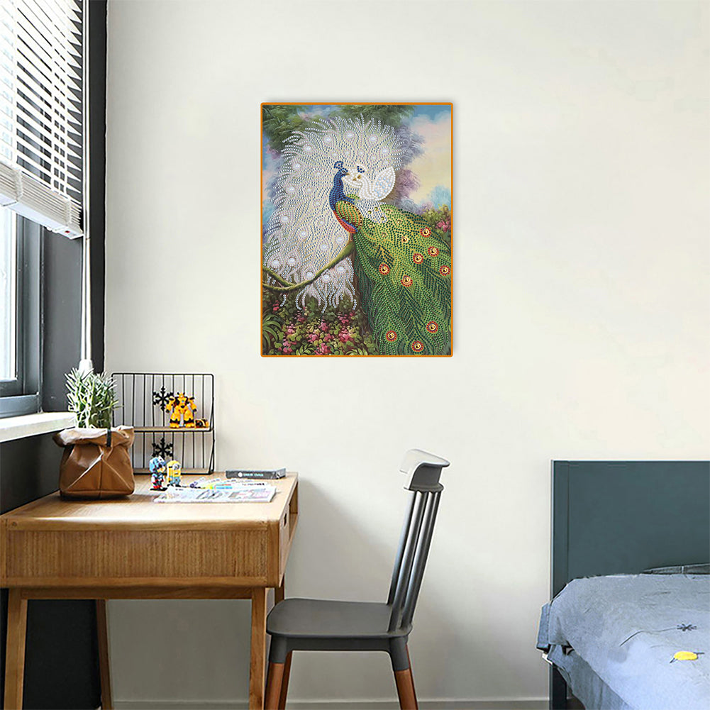 Peacock - Special Shaped Drill Diamond Paiting 30*40CM