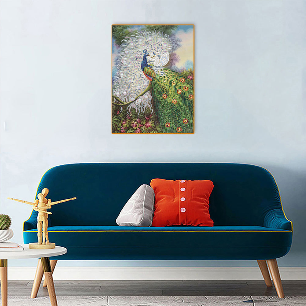 Peacock - Special Shaped Drill Diamond Paiting 30*40CM