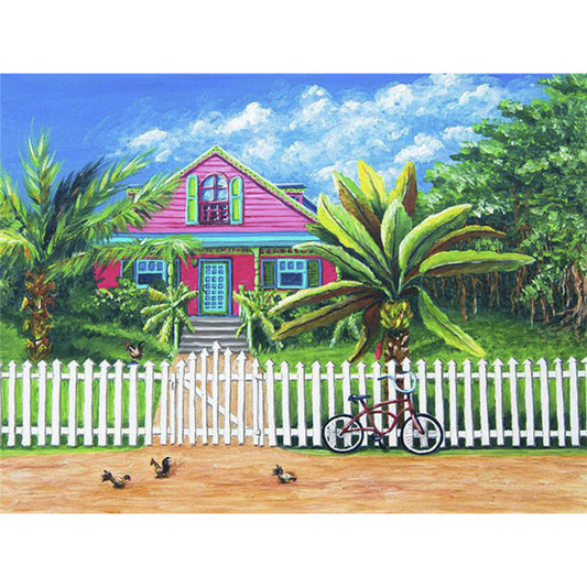 House Scenery - Full Round Drill Diamond Painting 40*30CM