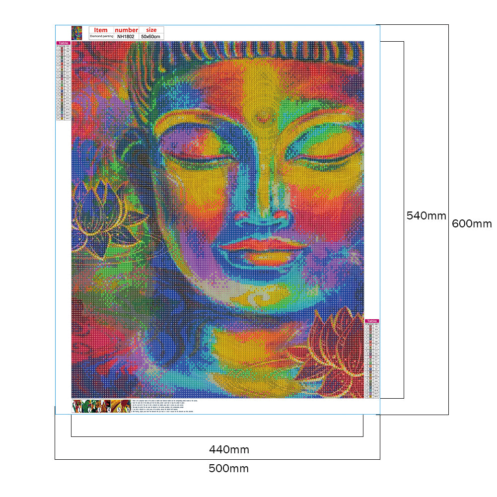 Buddha Statue - Full Round Drill Diamond Painting 50*60CM