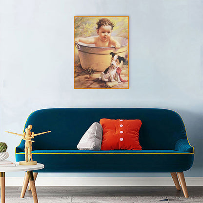 Baby Baby - Full Round Drill Diamond Painting 30*40CM