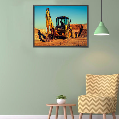 Excavator - Full Round Drill Diamond Painting 40*30CM