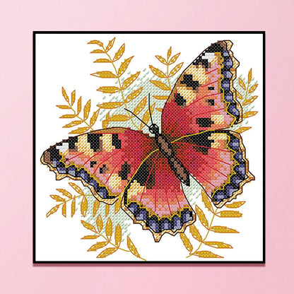 Butterfly Six - 14CT Counted Cross Stitch 20*22CM