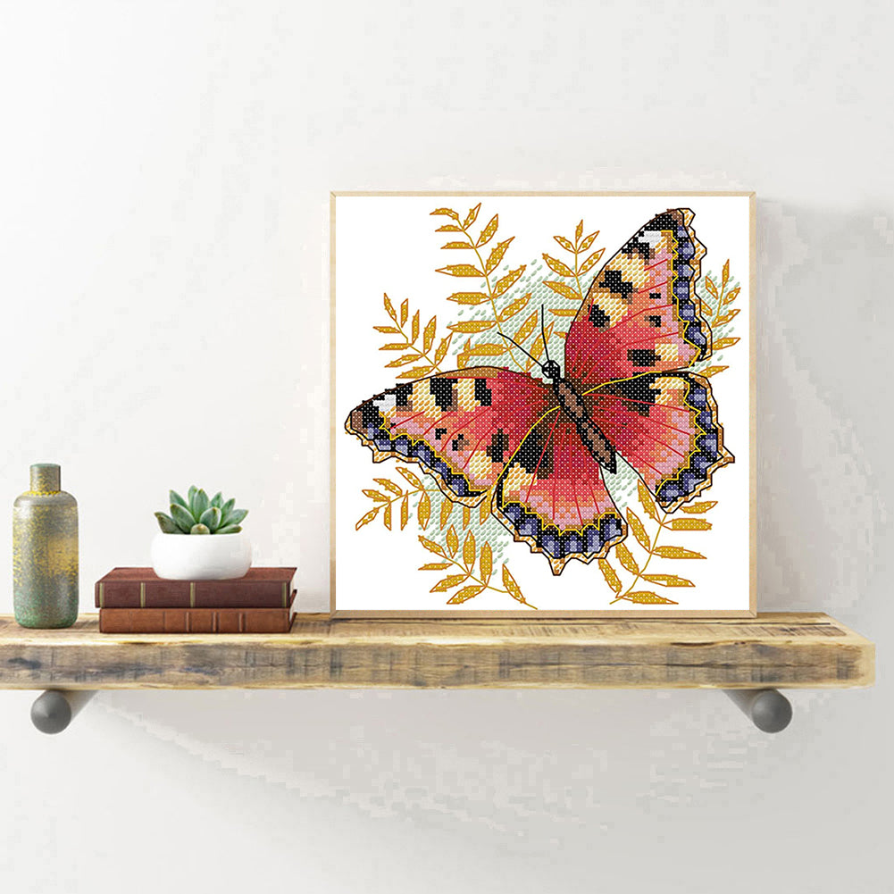 Butterfly Six - 14CT Counted Cross Stitch 20*22CM