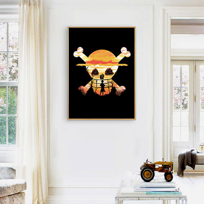 Halloween Skeleton - Full Round Drill Diamond Painting 30*40CM