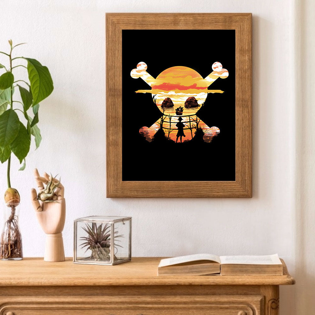 Halloween Skeleton - Full Round Drill Diamond Painting 30*40CM