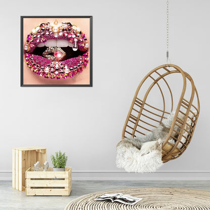 Lips - Full Round Drill Diamond Painting 30*30CM