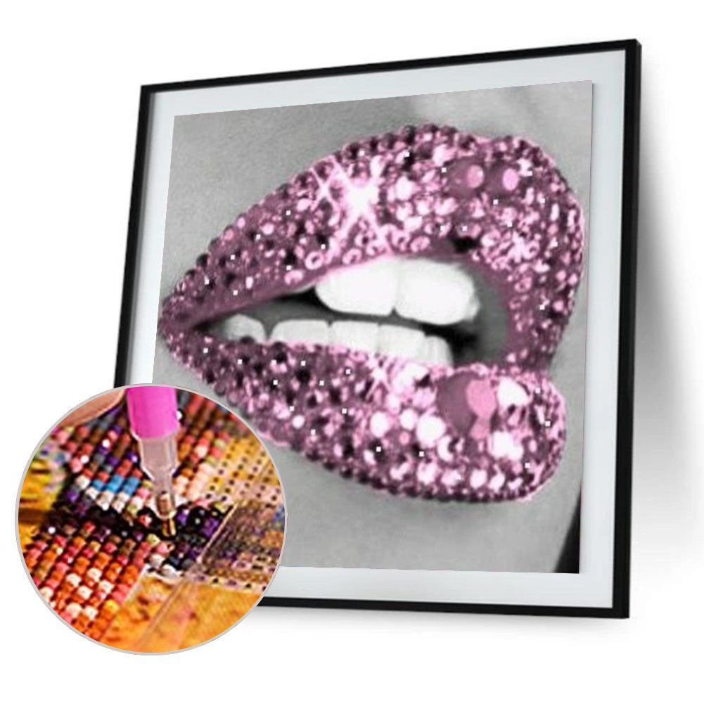 Lips - Full Round Drill Diamond Painting 30*30CM