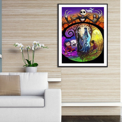 Weird City Night - Full Round Drill Diamond Painting 30*40CM
