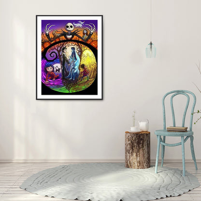 Weird City Night - Full Round Drill Diamond Painting 30*40CM