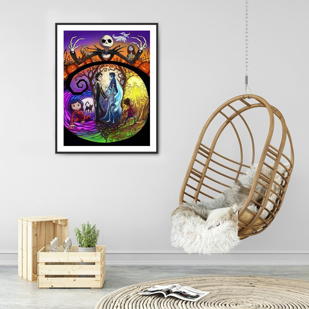 Weird City Night - Full Round Drill Diamond Painting 30*40CM